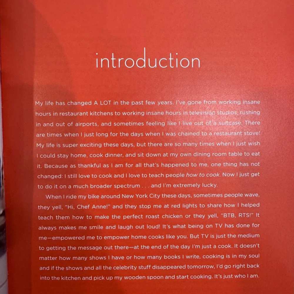 Anne Burrell Signed Own Your Kitchen Hardcover Cookbook Food Network 2013 Firsts